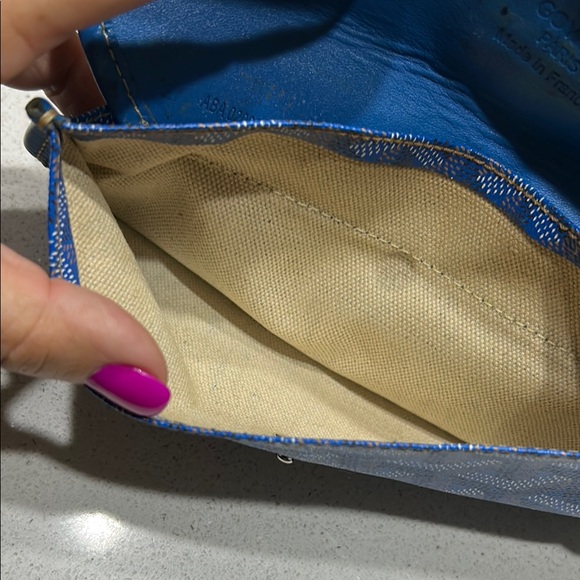 Goyard Blue Patterned Clutch - Picture 4 of 7